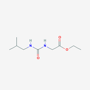 molecular formula C9H18N2O3 B4645557 ethyl N-[(isobutylamino)carbonyl]glycinate 