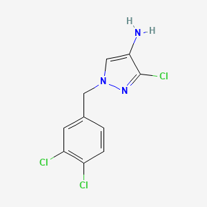 molecular formula C10H8Cl3N3 B4645561 3-chloro-1-(3,4-dichlorobenzyl)-1H-pyrazol-4-amine 