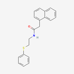 2-(1-naphthyl)-N-[2-(phenylthio)ethyl]acetamide