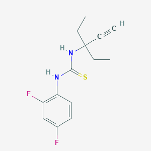 N-(1,1-diethyl-2-propyn-1-yl)-N'-(2,4-difluorophenyl)thiourea