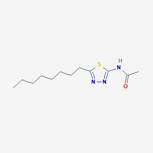 molecular formula C12H21N3OS B4645722 N-(5-octyl-1,3,4-thiadiazol-2-yl)acetamide 