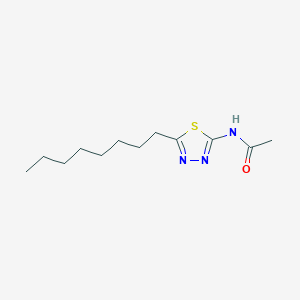 N-(5-octyl-1,3,4-thiadiazol-2-yl)acetamide