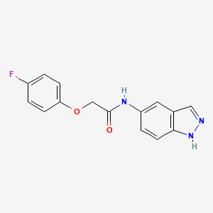 molecular formula C15H12FN3O2 B4645734 2-(4-fluorophenoxy)-N-1H-indazol-5-ylacetamide 