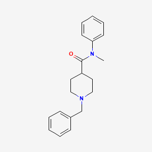 molecular formula C20H24N2O B4645745 1-benzyl-N-methyl-N-phenyl-4-piperidinecarboxamide 