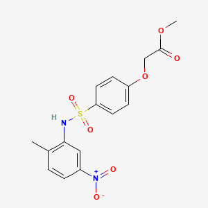 methyl (4-{[(2-methyl-5-nitrophenyl)amino]sulfonyl}phenoxy)acetate