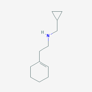 molecular formula C12H21N B464586 (2-Cyclohex-1-EN-1-ylethyl)(cyclopropylmethyl)amine CAS No. 356539-58-7