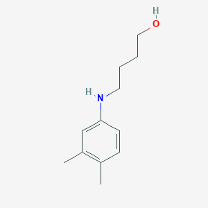 molecular formula C12H19NO B464587 4-(3,4-Dimethyl-phenylamino)-butan-1-ol CAS No. 327070-54-2