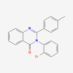 molecular formula C21H15BrN2O B4645894 3-(2-bromophenyl)-2-(4-methylphenyl)-4(3H)-quinazolinone 