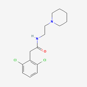 molecular formula C15H20Cl2N2O B4645917 2-(2,6-dichlorophenyl)-N-[2-(1-piperidinyl)ethyl]acetamide 