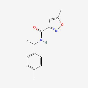 molecular formula C14H16N2O2 B4645959 5-methyl-N-[1-(4-methylphenyl)ethyl]-3-isoxazolecarboxamide 