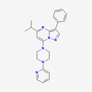 5-isopropyl-3-phenyl-7-[4-(2-pyridinyl)-1-piperazinyl]pyrazolo[1,5-a]pyrimidine