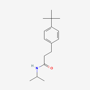 molecular formula C16H25NO B4646030 3-(4-tert-butylphenyl)-N-isopropylpropanamide 