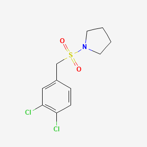 molecular formula C11H13Cl2NO2S B4646047 1-[(3,4-dichlorobenzyl)sulfonyl]pyrrolidine 
