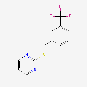 molecular formula C12H9F3N2S B4646058 2-{[3-(trifluoromethyl)benzyl]thio}pyrimidine 