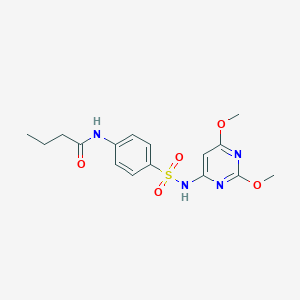 N-[4-[(2,6-dimethoxy-4-pyrimidinyl)sulfamoyl]phenyl]butanamide