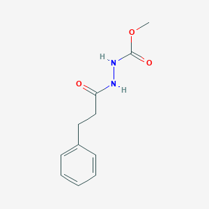 molecular formula C11H14N2O3 B464620 Methyl 2-(3-phenylpropanoyl)hydrazinecarboxylate CAS No. 104484-79-9
