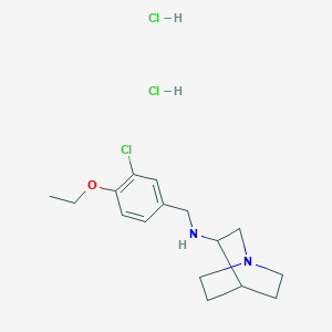 molecular formula C16H25Cl3N2O B4646240 N-(3-chloro-4-ethoxybenzyl)quinuclidin-3-amine dihydrochloride 