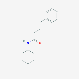 molecular formula C17H25NO B4646286 N-(4-methylcyclohexyl)-4-phenylbutanamide 