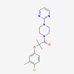 2-(4-CHLORO-3-METHYLPHENOXY)-2-METHYL-1-[4-(2-PYRIMIDINYL)PIPERAZINO]-1-PROPANONE