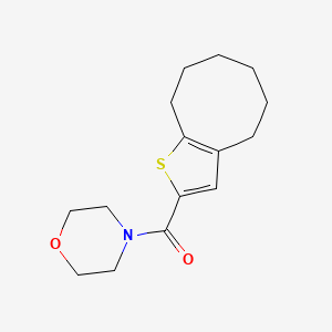 4-(4,5,6,7,8,9-hexahydrocycloocta[b]thien-2-ylcarbonyl)morpholine