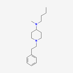 molecular formula C18H30N2 B4646337 N-butyl-N-methyl-1-(2-phenylethyl)-4-piperidinamine 