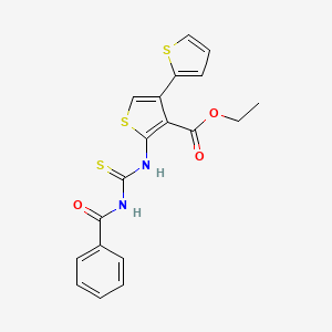 ethyl 5'-{[(benzoylamino)carbonothioyl]amino}-2,3'-bithiophene-4'-carboxylate