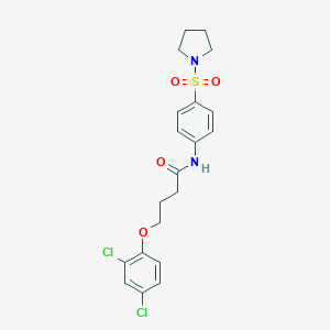 molecular formula C20H22Cl2N2O4S B464643 4-(2,4-二氯苯氧基)-N-[4-(1-吡咯烷基磺酰基)苯基]丁酰胺 CAS No. 326022-68-8