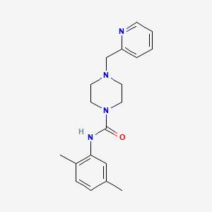 molecular formula C19H24N4O B4646467 N-(2,5-dimethylphenyl)-4-(2-pyridinylmethyl)-1-piperazinecarboxamide 