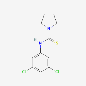 molecular formula C11H12Cl2N2S B4646489 N-(3,5-dichlorophenyl)-1-pyrrolidinecarbothioamide 