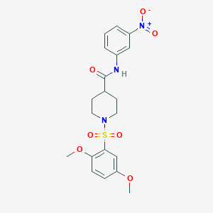 1-(2,5-dimethoxyphenyl)sulfonyl-N-(3-nitrophenyl)piperidine-4-carboxamide