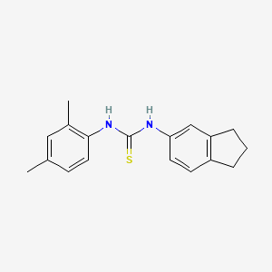 N-(2,3-dihydro-1H-inden-5-yl)-N'-(2,4-dimethylphenyl)thiourea