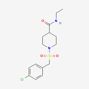 1-[(4-CHLOROPHENYL)METHANESULFONYL]-N-ETHYLPIPERIDINE-4-CARBOXAMIDE