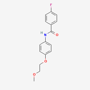 4-fluoro-N-[4-(2-methoxyethoxy)phenyl]benzamide