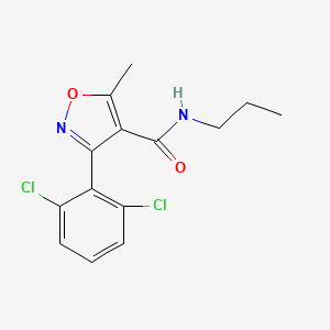 molecular formula C14H14Cl2N2O2 B4646709 3-(2,6-dichlorophenyl)-5-methyl-N-propyl-4-isoxazolecarboxamide 