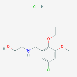 1-[(5-chloro-2-ethoxy-3-methoxybenzyl)amino]propan-2-ol hydrochloride