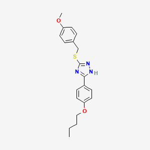 3-(4-butoxyphenyl)-5-[(4-methoxybenzyl)thio]-4H-1,2,4-triazole