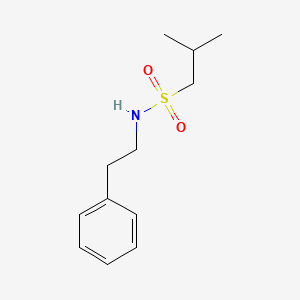 molecular formula C12H19NO2S B4646758 2-methyl-N-(2-phenylethyl)-1-propanesulfonamide 
