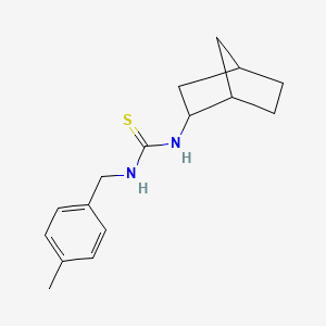 molecular formula C16H22N2S B4646781 N-bicyclo[2.2.1]hept-2-yl-N'-(4-methylbenzyl)thiourea 