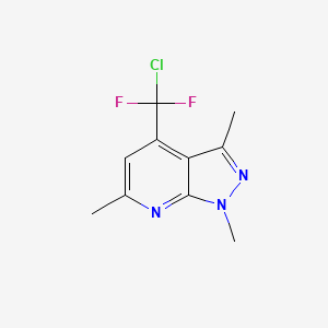 4-[chloro(difluoro)methyl]-1,3,6-trimethyl-1H-pyrazolo[3,4-b]pyridine