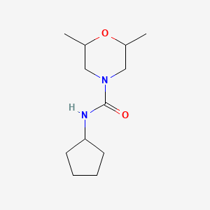 N-cyclopentyl-2,6-dimethyl-4-morpholinecarboxamide