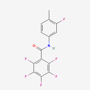 2,3,4,5,6-pentafluoro-N-(3-fluoro-4-methylphenyl)benzamide