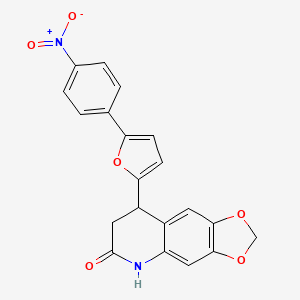 8-[5-(4-nitrophenyl)-2-furyl]-7,8-dihydro[1,3]dioxolo[4,5-g]quinolin-6(5H)-one