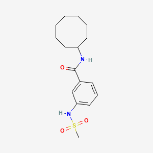 N-cyclooctyl-3-[(methylsulfonyl)amino]benzamide