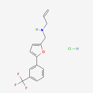 N-({5-[3-(trifluoromethyl)phenyl]-2-furyl}methyl)prop-2-en-1-amine hydrochloride