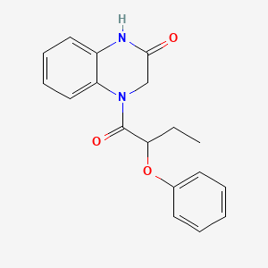 molecular formula C18H18N2O3 B4646897 4-(2-phenoxybutanoyl)-3,4-dihydro-2(1H)-quinoxalinone 
