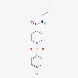 N-allyl-1-[(4-chlorophenyl)sulfonyl]-4-piperidinecarboxamide