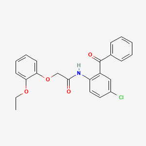 N-(2-benzoyl-4-chlorophenyl)-2-(2-ethoxyphenoxy)acetamide