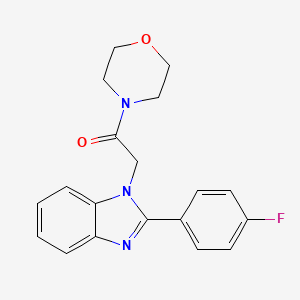 2-(4-fluorophenyl)-1-[2-(4-morpholinyl)-2-oxoethyl]-1H-benzimidazole