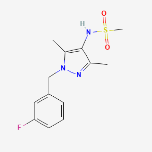 N-[1-(3-fluorobenzyl)-3,5-dimethyl-1H-pyrazol-4-yl]methanesulfonamide