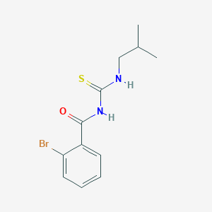 molecular formula C12H15BrN2OS B4647041 2-bromo-N-[(isobutylamino)carbonothioyl]benzamide 